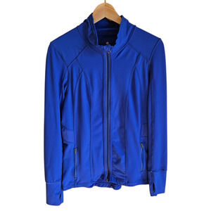 Tangerine Women’s Bright Blue Full Zip Active Training Jacket Medium